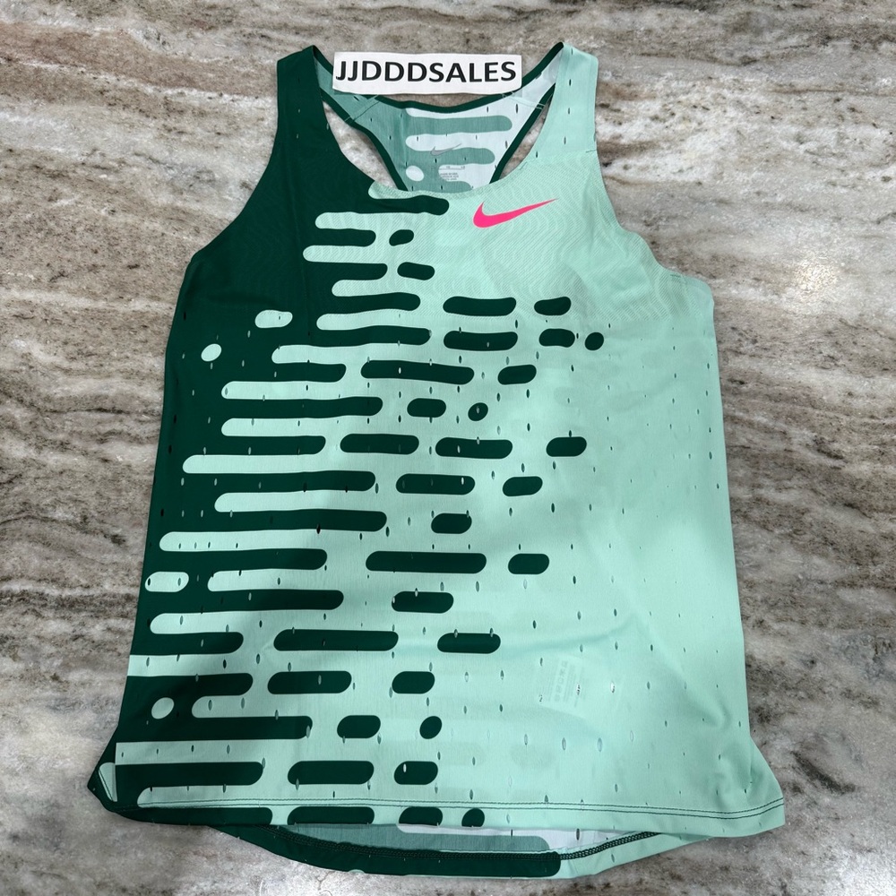 Nike 2023 Pro Elite Team Distance Singlet Green DR5029-341 Women’s Sz XL USA